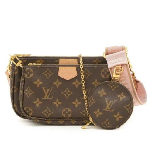 Pre-owned Fabric louis-vuitton-bags Louis Vuitton Vintage , Brown , Da...