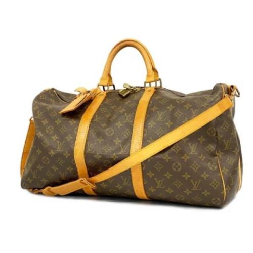 Pre-owned Fabric louis-vuitton-bags Louis Vuitton Vintage , Brown , Da...