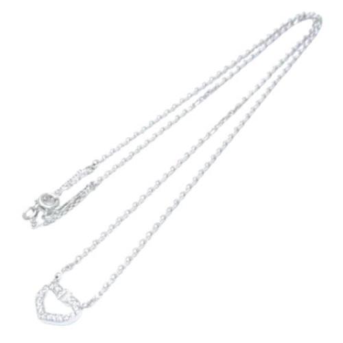 Pre-owned White Gold necklaces Cartier Vintage , Gray , Dames