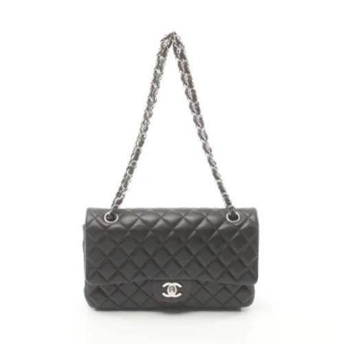 Pre-owned Leather shoulder-bags Chanel Vintage , Black , Dames