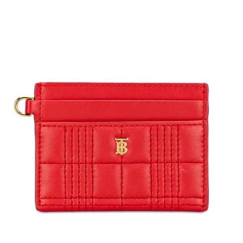 Pre-owned Leather wallets Burberry Vintage , Red , Dames