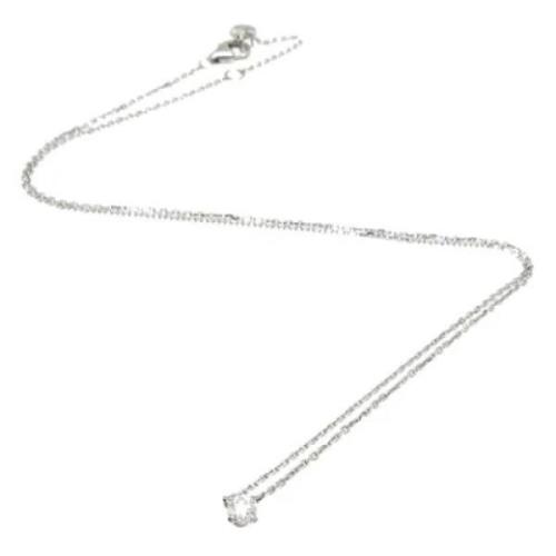 Pre-owned White Gold necklaces Cartier Vintage , Gray , Dames