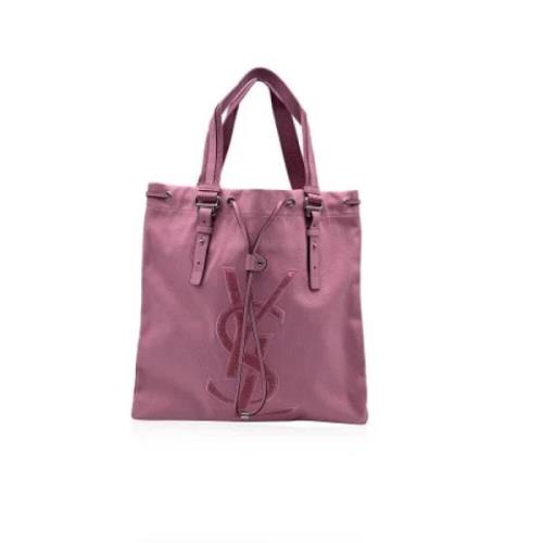 Pre-owned Canvas handbags Yves Saint Laurent Vintage , Pink , Dames