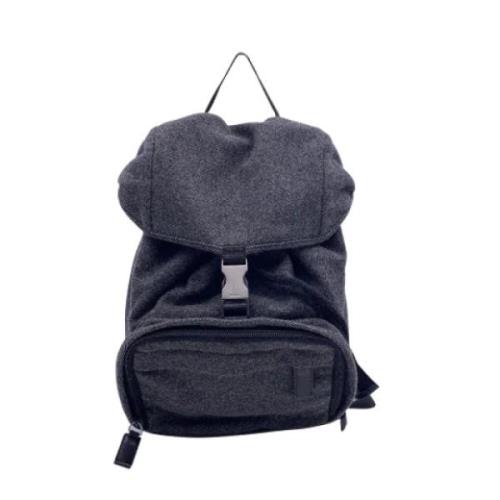 Pre-owned Wool backpacks Prada Vintage , Gray , Dames