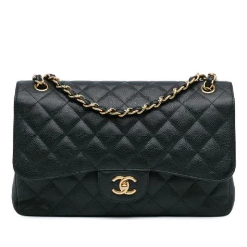 Pre-owned Leather chanel-bags Chanel Vintage , Black , Dames