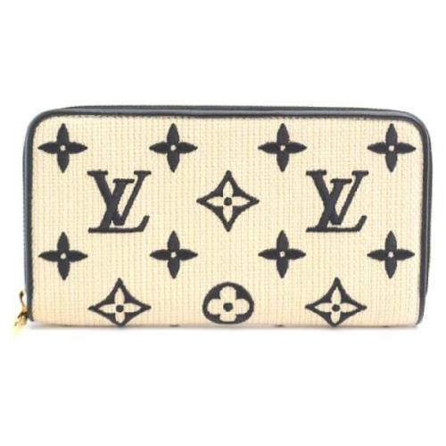 Pre-owned Cotton wallets Louis Vuitton Vintage , Beige , Dames