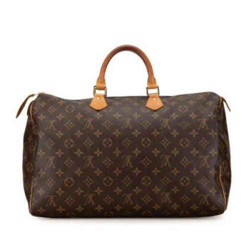 Pre-owned Canvas handbags Louis Vuitton Vintage , Brown , Dames