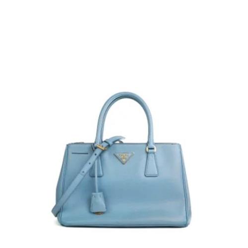 Pre-owned Leather handbags Prada Vintage , Blue , Dames