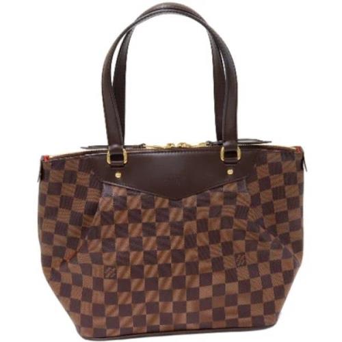 Pre-owned Canvas handbags Louis Vuitton Vintage , Brown , Dames