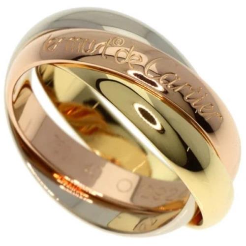 Pre-owned Rose Gold rings Cartier Vintage , Yellow , Dames