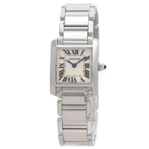 Pre-owned White Gold watches Cartier Vintage , Gray , Dames