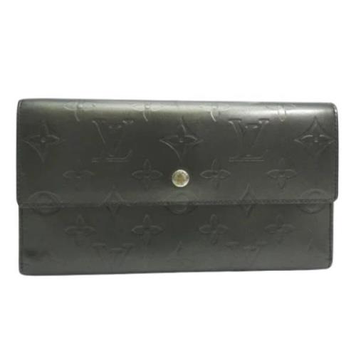 Pre-owned Fabric wallets Louis Vuitton Vintage , Black , Dames