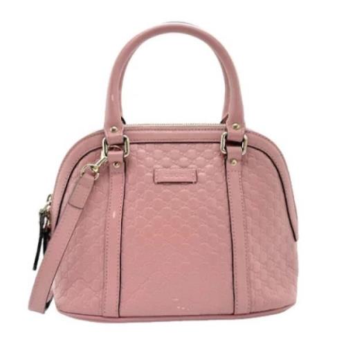 Pre-owned Leather gucci-bags Gucci Vintage , Pink , Dames