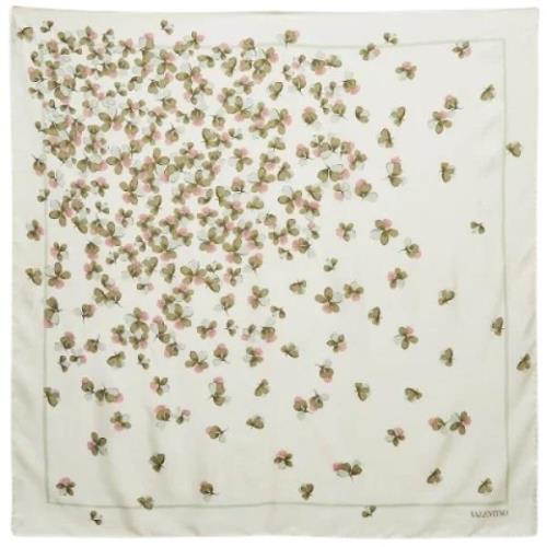 Pre-owned Silk scarves Valentino Vintage , Beige , Dames