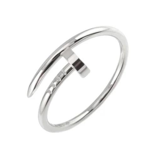 Pre-owned White Gold rings Cartier Vintage , Gray , Heren