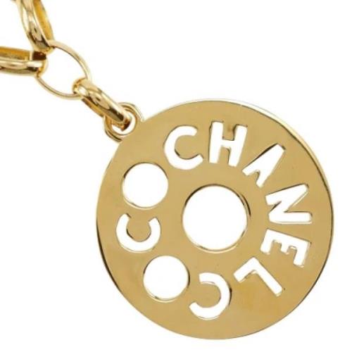 Pre-owned Metal chanel-jewelry Chanel Vintage , Yellow , Dames