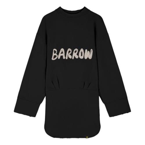 Gedrukte sweatshirtjurk Barrow , Black , Dames