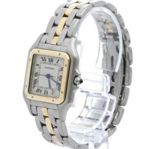 Pre-owned Stainless Steel watches Cartier Vintage , Gray , Dames