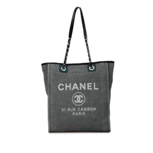 Pre-owned Canvas chanel-bags Chanel Vintage , Gray , Dames