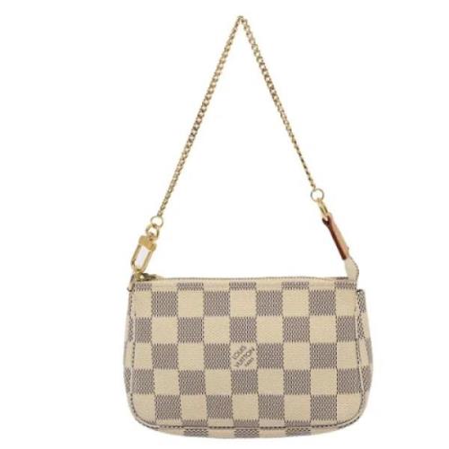 Pre-owned Canvas louis-vuitton-bags Louis Vuitton Vintage , Gray , Dam...