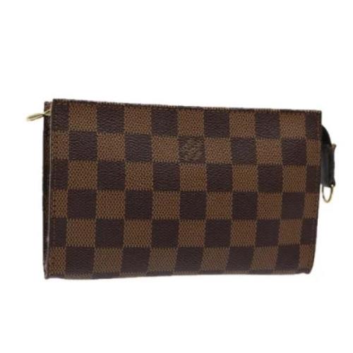 Pre-owned Canvas pouches Louis Vuitton Vintage , Brown , Dames