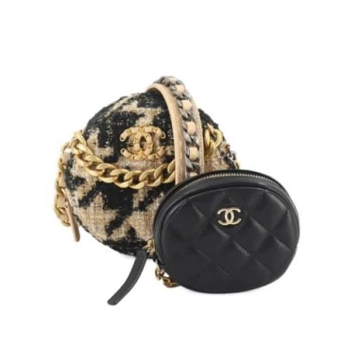 Pre-owned Fabric chanel-bags Chanel Vintage , Beige , Dames