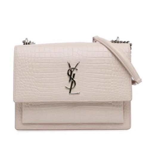 Pre-owned Leather shoulder-bags Yves Saint Laurent Vintage , Pink , Da...