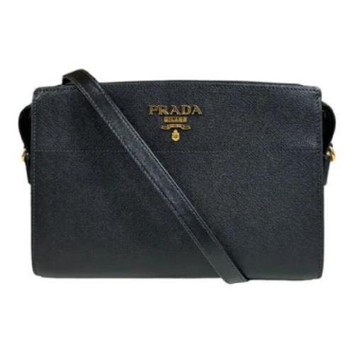 Pre-owned Leather prada-bags Prada Vintage , Black , Dames