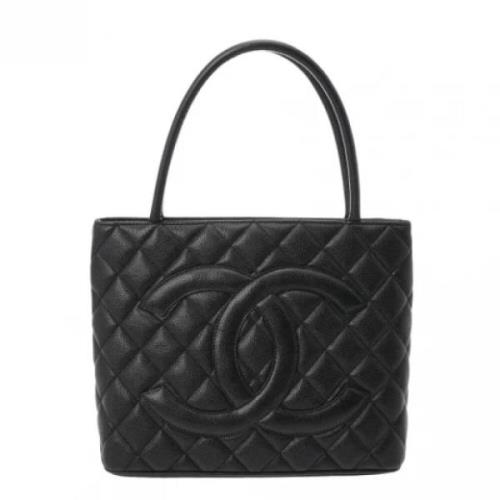 Pre-owned Leather chanel-bags Chanel Vintage , Black , Dames