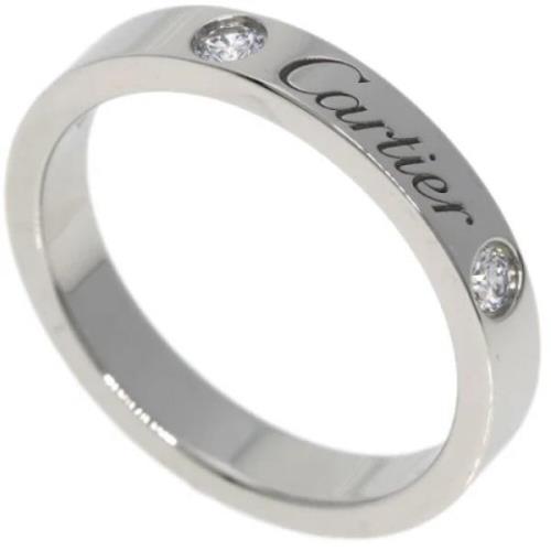 Pre-owned Platinum rings Cartier Vintage , Gray , Dames