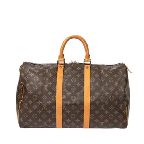 Pre-owned Canvas travel-bags Louis Vuitton Vintage , Brown , Dames