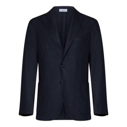 Blauwe Wollen Blazer K-Jacket Boglioli , Blue , Heren