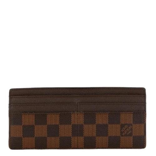 Pre-owned Canvas wallets Louis Vuitton Vintage , Brown , Dames