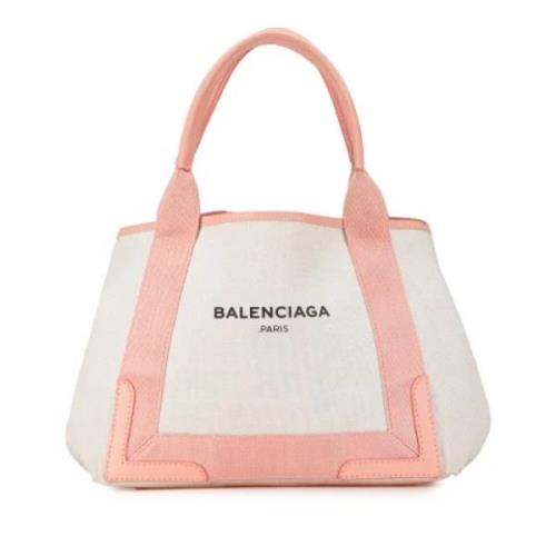 Pre-owned Canvas totes Balenciaga Vintage , White , Dames