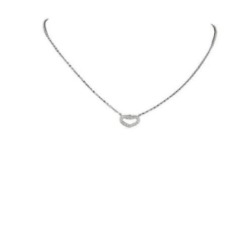 Pre-owned White Gold necklaces Cartier Vintage , Gray , Dames