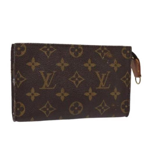 Pre-owned Canvas pouches Louis Vuitton Vintage , Brown , Dames