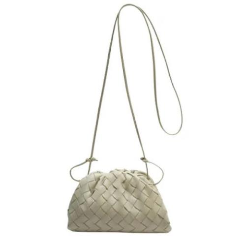 Pre-owned Leather crossbody-bags Bottega Veneta Vintage , White , Dame...