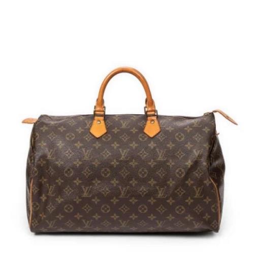 Pre-owned Coated canvas handbags Louis Vuitton Vintage , Brown , Dames