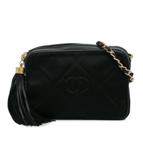 Pre-owned Leather crossbody-bags Chanel Vintage , Black , Dames