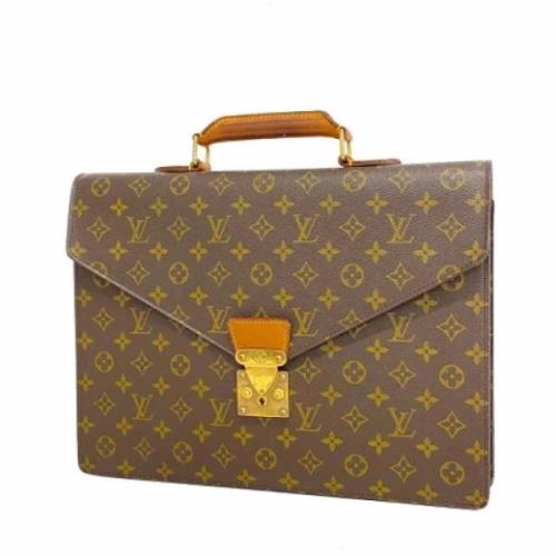 Pre-owned Fabric louis-vuitton-bags Louis Vuitton Vintage , Brown , Da...