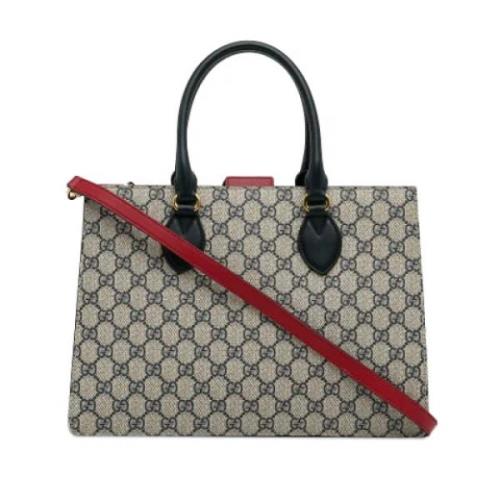 Pre-owned Fabric handbags Gucci Vintage , Beige , Dames