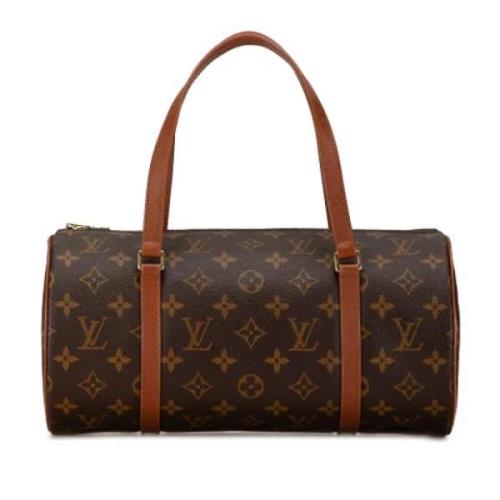 Pre-owned Canvas handbags Louis Vuitton Vintage , Brown , Dames