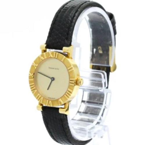 Pre-owned Leather watches Tiffany & Co. Pre-owned , Yellow , Dames