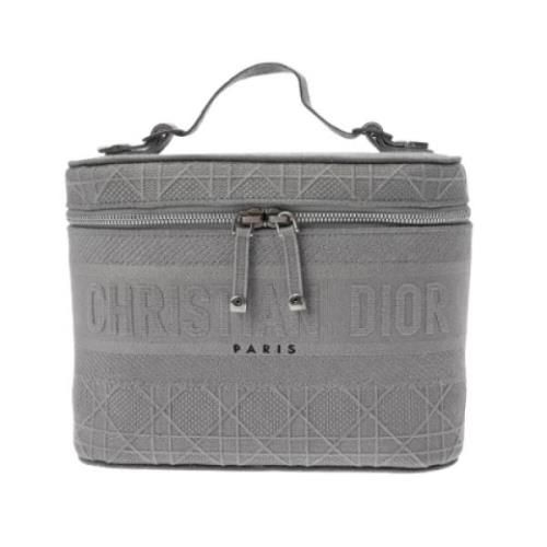 Pre-owned Leather dior-bags Dior Vintage , Gray , Dames