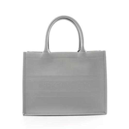 Pre-owned Leather dior-bags Dior Vintage , Gray , Dames