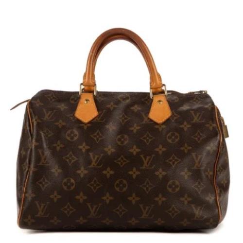 Pre-owned Coated canvas handbags Louis Vuitton Vintage , Brown , Dames