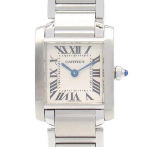 Pre-owned Stainless Steel watches Cartier Vintage , Beige , Dames