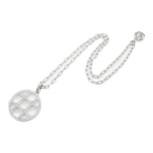 Pre-owned White Gold necklaces Cartier Vintage , Gray , Dames