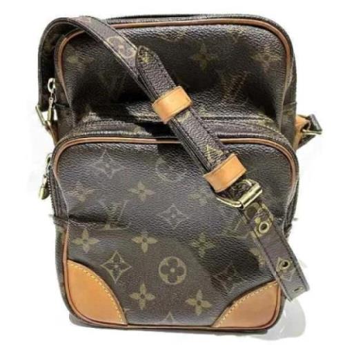 Pre-owned Fabric louis-vuitton-bags Louis Vuitton Vintage , Brown , Da...