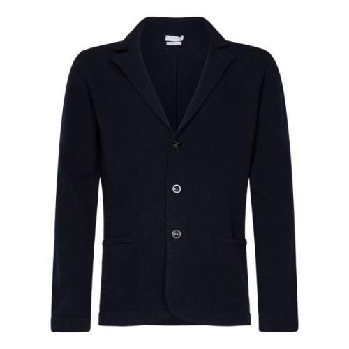 Blauwe Gebreide Blazer Stijl Vest Boglioli , Blue , Heren